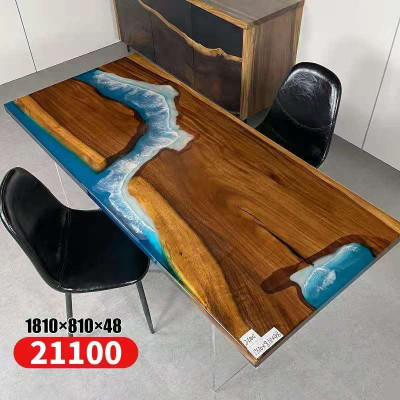 Tafels Eettafel Ontwerptafel Moderne Zee Rivierdecor Meubels 181x81 Epoxy