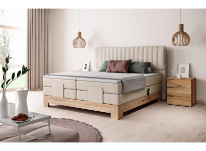 Automatisch boxspringbed ontwerp bed tweepersoonsbedden luxe hotel slaapkamer.