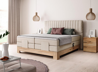 Automatisch boxspringbed ontwerp bed tweepersoonsbedden luxe hotel slaapkamer.