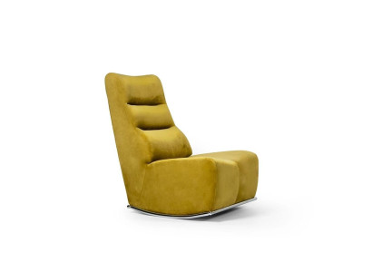 Woonkamer Geel Fauteuil Zitmeubelen Nieuwe Inrichting Designer Stoel Textiel