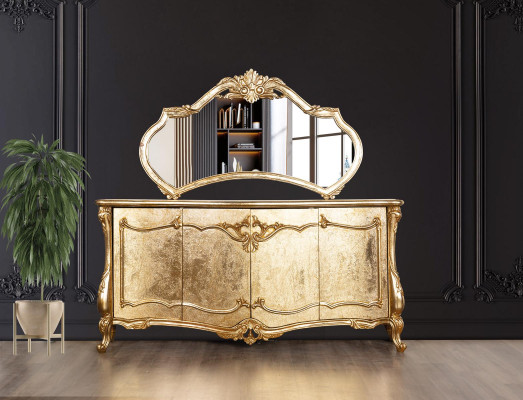 Dressoir Spiegel Luxe Commode Set Meubels Ladenkasten Dressoir Goud