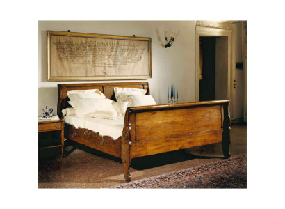 Bedden Bed Dubbel Bed Slaapkamer Hout Bekleed Bruin Dubbele Bedden Nieuw