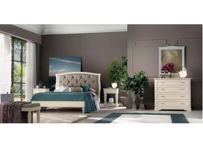 Bed 2x Nightstands 5-piece Bedroom Design Luxury Chest of Drawers Complete