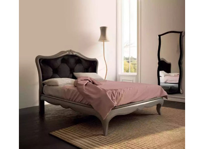 Bed Grijs Luxe houten bed Slaapkamer Design Italiaanse art deco Nieuw