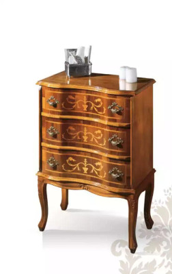 Klassieke kleine commode 3 laden woonkamer houten meubelontwerp