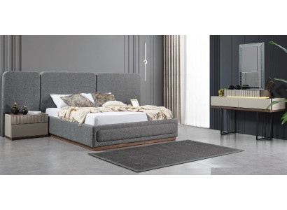 Bed 2x Nachtkastjes Kaptafel Luxe designmeubelen Beddengoedset 4-delig