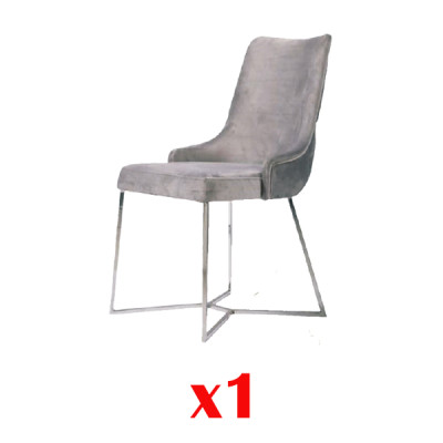 1x Stoel Stoelen Bekleding Textiel Modern Designer Fauteuil luxe Eetkamer