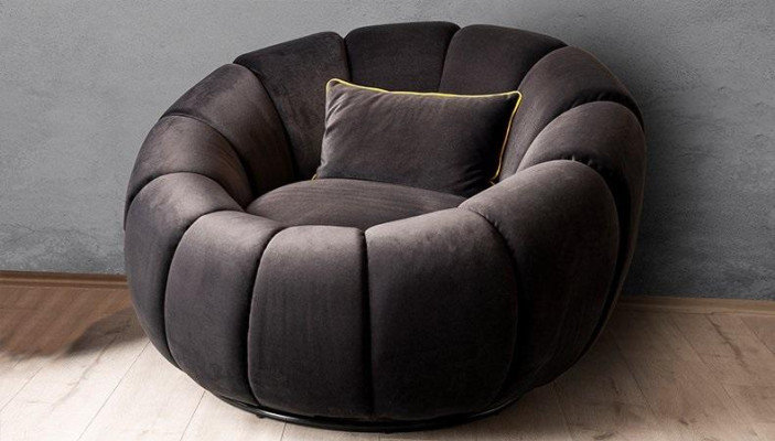 Zwarte fauteuil comfortabel medium zacht Luxueus voor woonkamer Relax Club