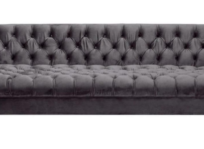 Antraciet Chesterfield Bank Creatief meubilair 4-zits banken Textiel Sofa's