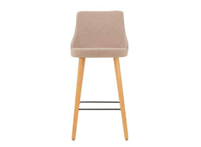 Moderne Barkruk Stoel Designer Houten Eetkamerstoel Kruk Beige Nieuw