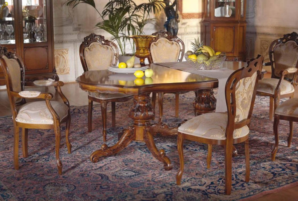 Klassieke luxe tafel houten tafels barok rococo decor antieke stijl eet woon