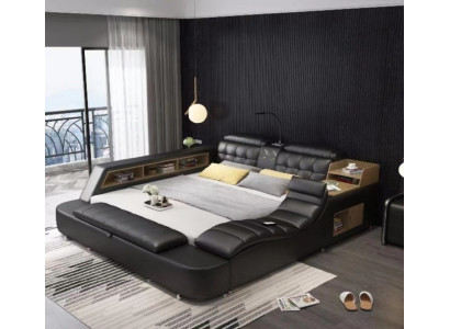 Tweepersoons slaapkamer gestoffeerd bed 180x200cm multifunctioneel bed bedden