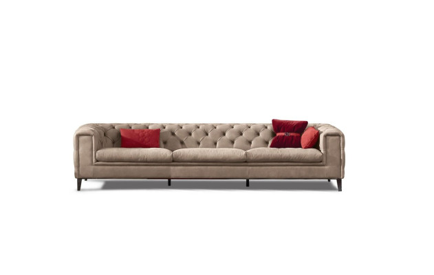 Bankstel 4-zits leren bankstellen Luxe design bank Nieuw Luxe bank Chesterfield Nieuw