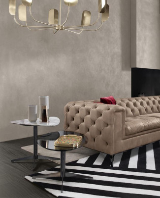 Bankstel 4-zits leren bankstellen Luxe design bank Nieuw Luxe bank Chesterfield Nieuw