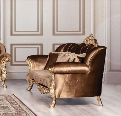 Bankstel 3+1+1 zits Luxe bankstel Banken Fauteuil Set Barok woonkamer