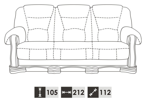 Bankstel 3+2 zits Klassieke woonkamerbank Banken Sofa's Bekleding