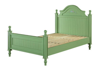 Groen bed Klassieke bedden Landhuis tweepersoonsbed Hotel luxe slaapkamer Nieuw