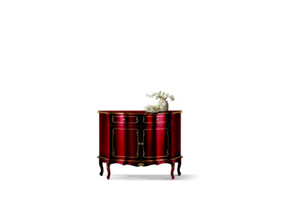 Luxe Italiaanse houten meubels commode Rood buffetkast Woonkamer