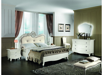 Klassiek bed Luxe bedden Chesterfield meubels Slaapkamer Barok Hotel Stof.