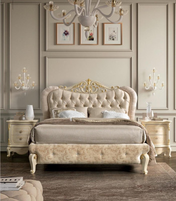 Luxe Chesterfield bed Bedden Gestoffeerd bed Dubbel Italiaanse slaapkamer Nieuw