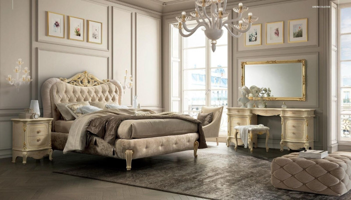 Bedmeubels Tweepersoonsbed Chesterfield Slaapkamermeubels Designbedden Italië Nieuw