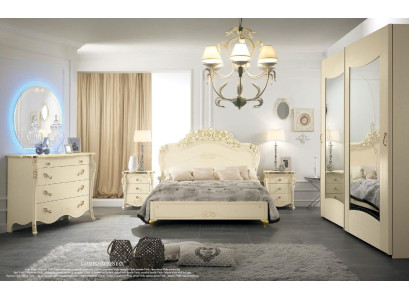 Bed beige wooden bed furniture solid wood bedroom design beds hotel MobilPiu